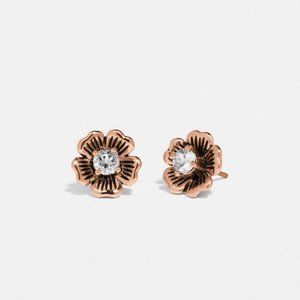 COACH Mini Tea Rose 2-In-1 Stud Earrings